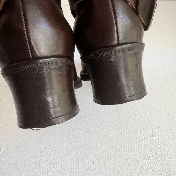 Vintage Stephane Kelian Brown Leather Loafers Made in France 5.5 - Picture 6 of 7